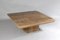 Large Vintage Italian Modern Square Travertine Coffee Table, 1980s, Image 3