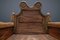 Antique Armchair in Curved Wooden with Inner Compartment, Image 11