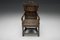 Antique English Armchair in Carved Oak 7
