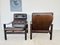 Vintage Swedish Lounge Chairs in Leather by Ebbe Gehl & Soren Nissen, Set of 2 7