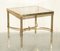 Mid-Century Glass & Brass Side or End Tables from Maison Jansen Paris, 1950s, Set of 2 2