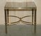 Mid-Century Glass & Brass Side or End Tables from Maison Jansen Paris, 1950s, Set of 2 19