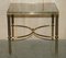 Mid-Century Glass & Brass Side or End Tables from Maison Jansen Paris, 1950s, Set of 2, Image 19