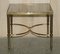 Mid-Century Glass & Brass Side or End Tables from Maison Jansen Paris, 1950s, Set of 2 13