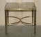 Mid-Century Glass & Brass Side or End Tables from Maison Jansen Paris, 1950s, Set of 2, Image 13