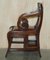 Restored Metamorphic Regency Armchair with Library Steps from Gillows Lancaster 13