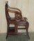 Restored Metamorphic Regency Armchair with Library Steps from Gillows Lancaster 11