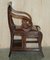 Restored Metamorphic Regency Armchair with Library Steps from Gillows Lancaster, Image 11