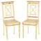 Chinoiserie Bergere Side Chairs in Hand Painted & Lacquered Finish, 1900, Set of 2 1
