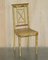 Chinoiserie Bergere Side Chairs in Hand Painted & Lacquered Finish, 1900, Set of 2 2