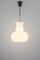 Large German Pendant Light in White Opal Glass from Peill & Putzler, 1970 7