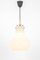 Large German Pendant Light in White Opal Glass from Peill & Putzler, 1970 4