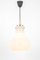 Large German Pendant Light in White Opal Glass from Peill & Putzler, 1970, Image 4