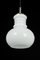 Large German Pendant Light in White Opal Glass from Peill & Putzler, 1970 9
