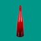 Mid-Century Modern Smoked Ruby Red Mundgeblasene Murano Glasflasche, Italien, 1970er 8