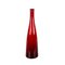 Mid-Century Modern Smoked Ruby Red Mundgeblasene Murano Glasflasche, Italien, 1970er 10