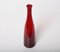 Bouteille Mid-Century en Verre de Murano Soufflé Rouge Rubis, Italie, 1970s 12