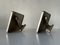 Poignées de Porte Coq en Aluminium de WSS, Europe, 1940s / 50s, Set de 2 8