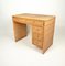 Mid-Century Italian Bamboo, Wicker & Rattan Desk Table with Drawers, 1970s 2