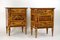 20th Century Italian Marquetry Pillar Commodes / Side Tables, 1930s, Set of 2 14