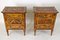 20th Century Italian Marquetry Pillar Commodes / Side Tables, 1930s, Set of 2 19