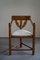 Swedish Wabi Sabi Monk Chairs with Bouclé Seats, 1930s, Set of 6, Image 2