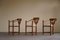 Swedish Wabi Sabi Monk Chairs with Bouclé Seats, 1930s, Set of 6 11