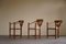 Swedish Wabi Sabi Monk Chairs with Bouclé Seats, 1930s, Set of 6, Image 11