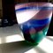 Hand Blown Glass Studio Vase by Ed Burke, Image 7