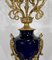 Louis XVI Style Gilded Bronze Clock & Vases, Set of 3 24
