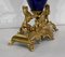 Louis XVI Style Gilded Bronze Clock & Vases, Set of 3 12