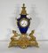 Louis XVI Style Gilded Bronze Clock & Vases, Set of 3 4