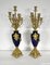 Louis XVI Style Gilded Bronze Clock & Vases, Set of 3 22