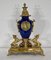 Louis XVI Style Gilded Bronze Clock & Vases, Set of 3 13