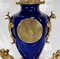 Louis XVI Style Gilded Bronze Clock & Vases, Set of 3 15
