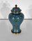 Antike japanische Cloisonné Vase aus Emaille und Bronze 3