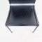 Moderne italienische Mid-Century Stühle aus schwarzem Metall, 1980er, 2er Set 7
