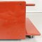 Italienischer moderner rot lackierter Holz Nachttisch, 1970er 8