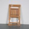 Pine Folding Chair by Aldo Jacoben for Alberto Bazzani, Italy, 1970s 3