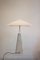 Lampe de Bureau Abat Jour en Marbre Blanc par Cini Boeri pour Arteluce, 1970s 1