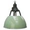 Vintage Industrial Green Enamel Pendant Light, Image 1