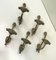 Empire Bronze Coat Hooks, 1850s, Set of 5, Image 3