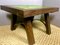 Small Mid-Century French Brutalist style Oak Table with Ceramic Top, 1970s 4