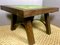 Small Mid-Century French Brutalist style Oak Table with Ceramic Top, 1970s, Image 4