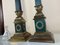Large Empire Green and Gold Table Lamps, 1950s, France, Set of 2 5