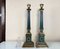 Large Empire Green and Gold Table Lamps, 1950s, France, Set of 2 8
