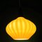 Vintage French Pendant Lamp in Orange Glass and Teak, 1960, Image 7