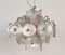 Mid-Century Italian Chandelier in Murano Glass and Brass by Carlo Nason for Mazzega, 1970s 5
