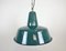 Industrial Green Enamel Factory Lamp, 1960s, Image 1