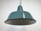 Industrial Green Enamel Factory Lamp, 1960s 7